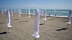 Strand in Ostia bei Rom