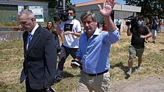 Bruno de Carvalho à saída do tribunal de Monsanto