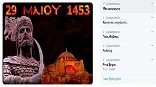 Yunanistan Twitter gündemi