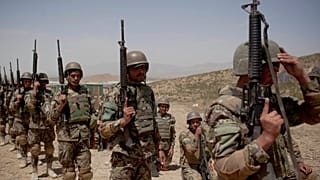 گروهی از سربازان اردوی ملی افغانستان در ولایت پکتیا