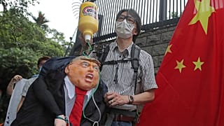 China-Unterstützer protestieren in Hongkong