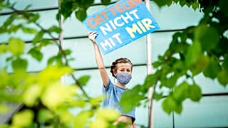 Protest gegen umstrittenes Kohlekraftwerk Datteln 4