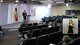Comparecencia de Pedro Sánchez