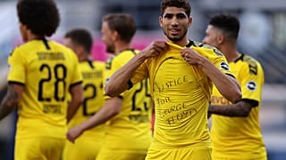 "العدالة لجورج فلويد" في يوم استعراض دورتموند ومونشنغلادباخ