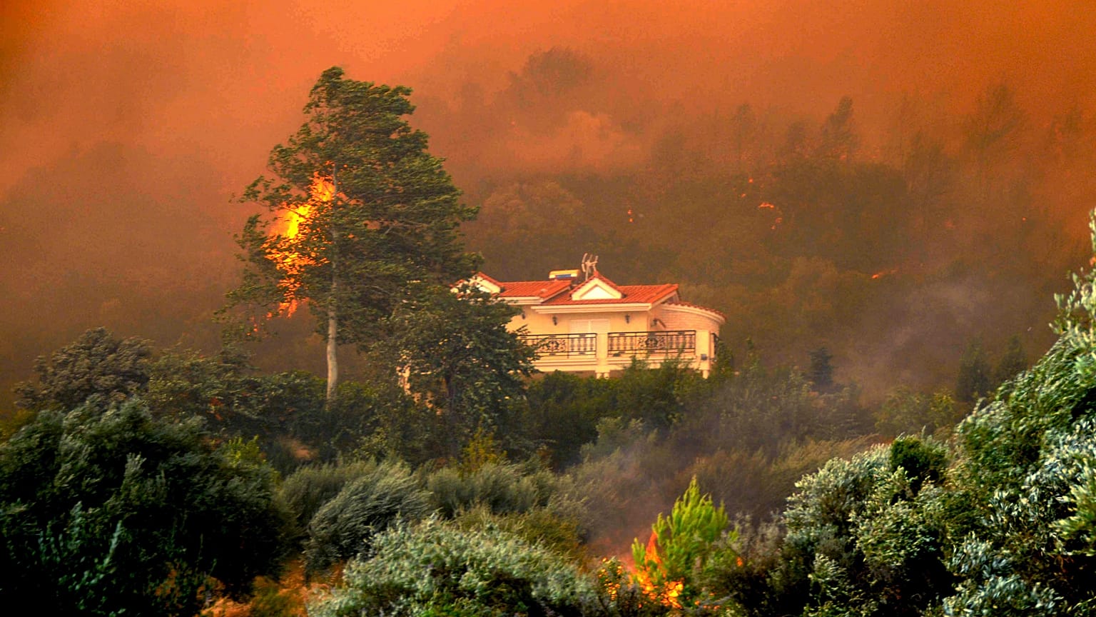 Europe Wildfires/ File Photo from Greece