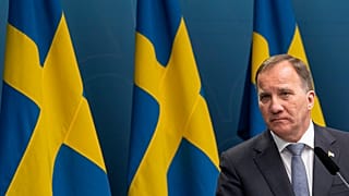 Sweden's PM Stefan Lofven gives a press conference about the situation on the COVID-19 pandemic, at the government headquarters in Stockholm, Sweden, on May 29, 2020.