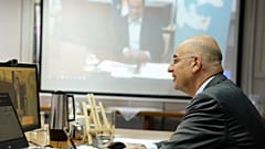 τριμερή τηλεδιάσκεψη υπουργών Εξωτερικών Ελλάδας, Κύπρου και Ιορδανίας