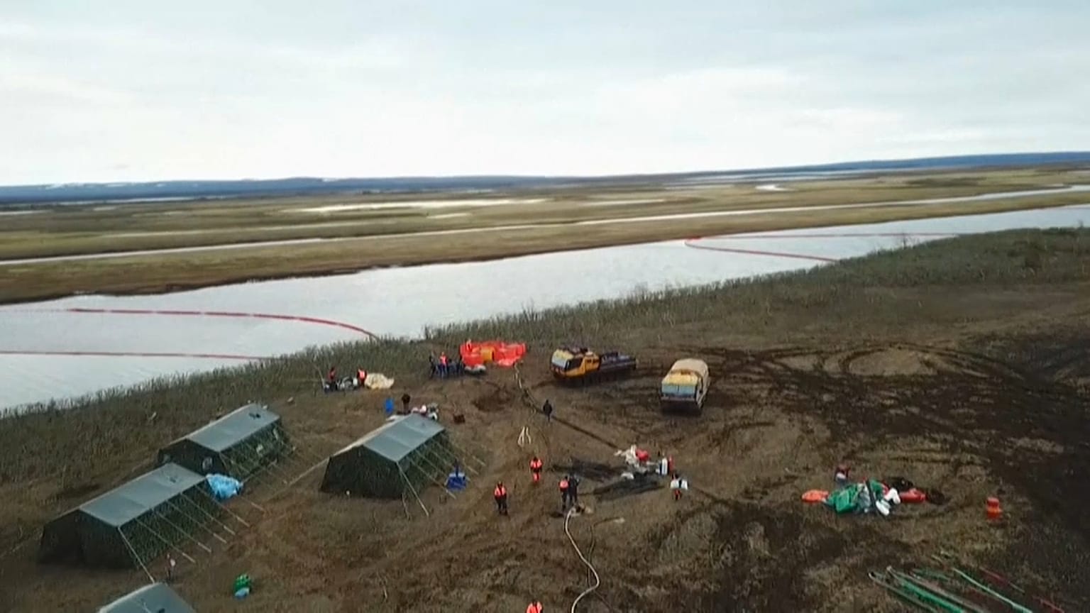 Wassersperren bei Norilsk