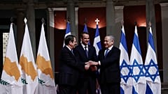Νίκος Αναστασιάδης, Κυριάκος Μητσοτάκης και Βενιαμίν Νετανιάχου