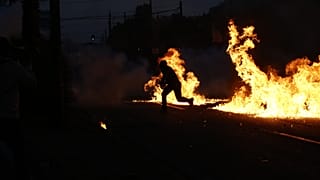 Clashes outside US Embassy in Athens