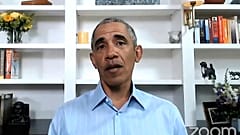 Former US President Barack Obama speaks on June 3, 2020, during virtual town hall event to discuss policing after following the death of George Floyd.