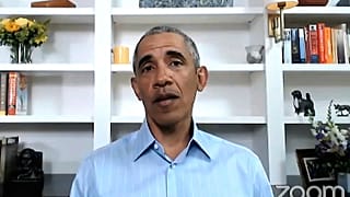 Former US President Barack Obama speaks on June 3, 2020, during virtual town hall event to discuss policing after following the death of George Floyd.