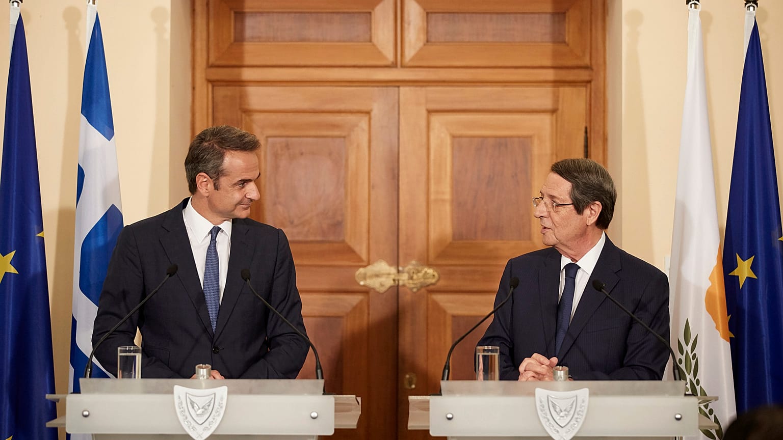 Κυριάκος Μητσοτάκης και Νίκος Αναστασιάδης
