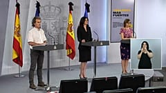 Rueda de prensa con Fernando Simón, Raquel Yotti y Marina Pollán