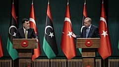 Cumhurbaşkanı Recep Tayyip Erdoğan ile Libya Başbakanı Fayiz es-Serrac