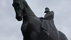 Estatua de Leopoldo II en Bruselas, Bélgica