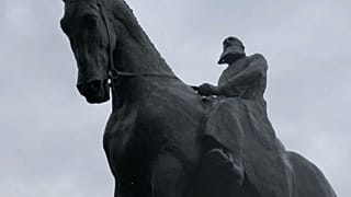 Estatua de Leopoldo II en Bruselas, Bélgica