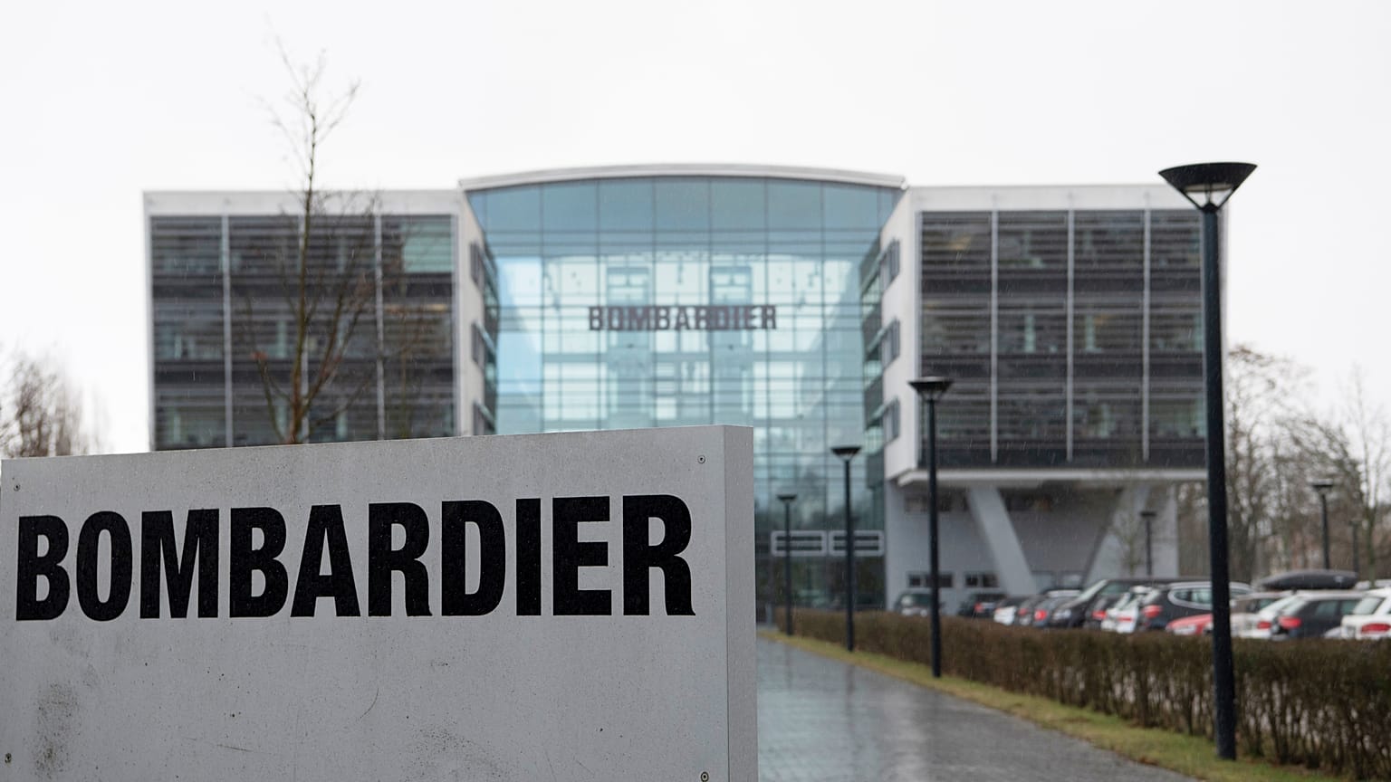 A row of unfinished Bombardier Global Express aircraft is seen at a Bombardier plant in Montreal on Friday, June 5, 2020.