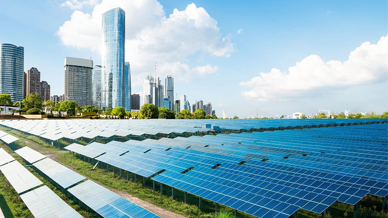 Double sided solar panels that follow the sun are cheaper and more efficient. 