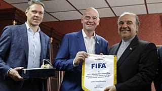 دیدار رئیس فیفا با وزیر ورزش ایران