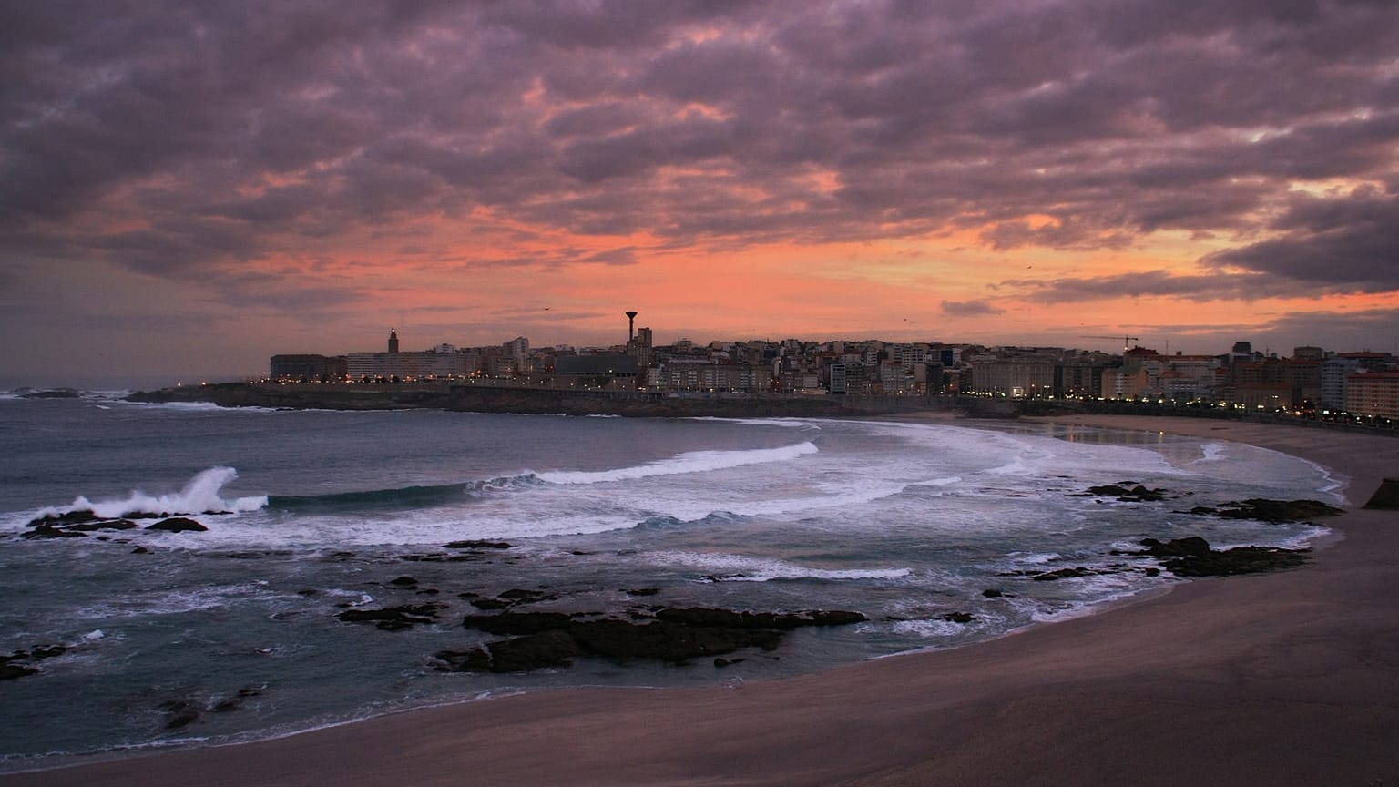 Strand in Coruna - ARCHIV