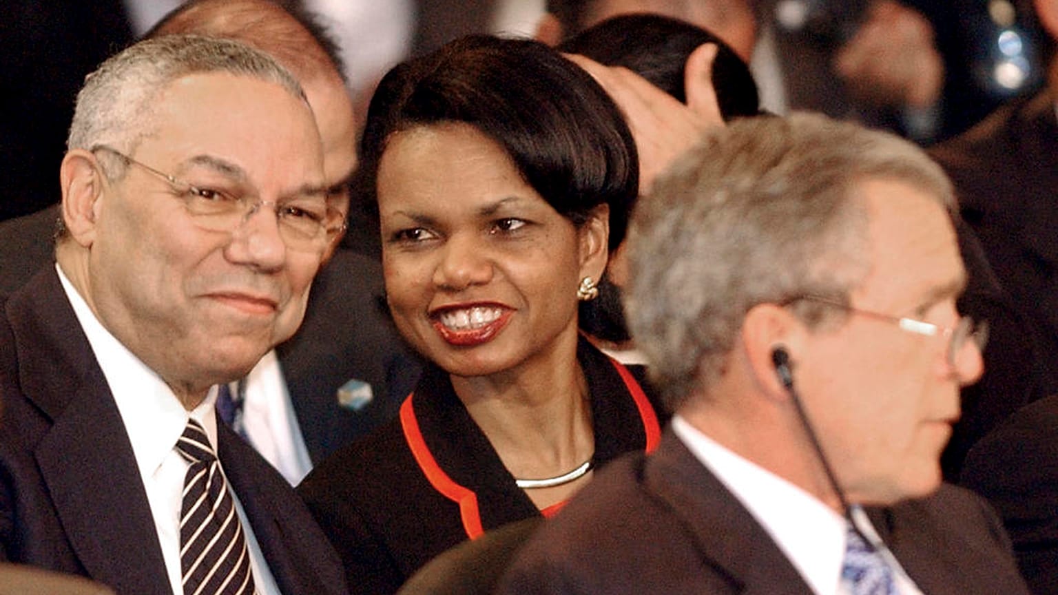 Colin Powell és Condoleezza Rice volt amerikai külügyminiszterek