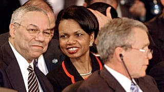 Colin Powell és Condoleezza Rice volt amerikai külügyminiszterek