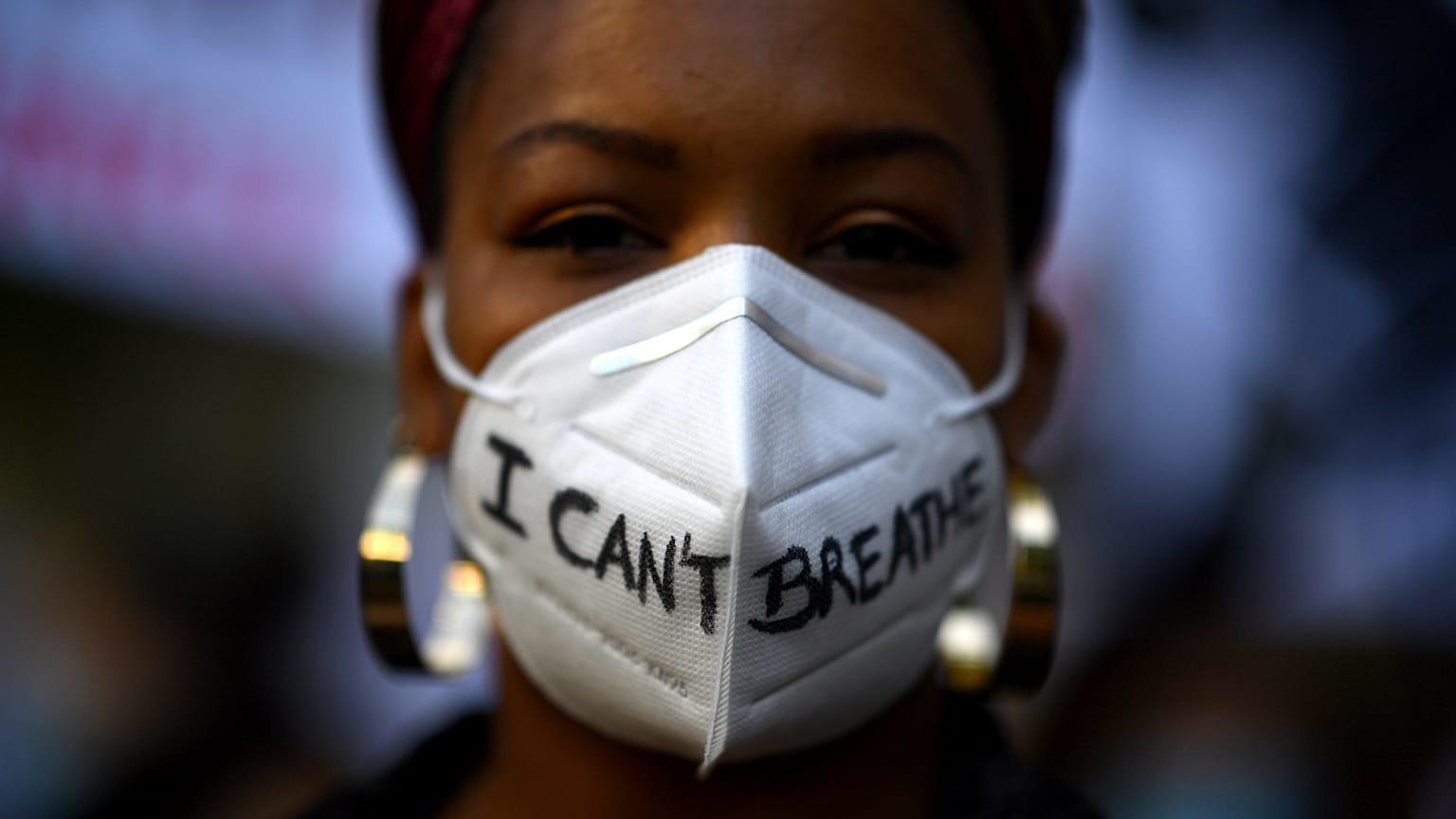 "I can't breathe" was said by George Floyd before his death after being in police custody.