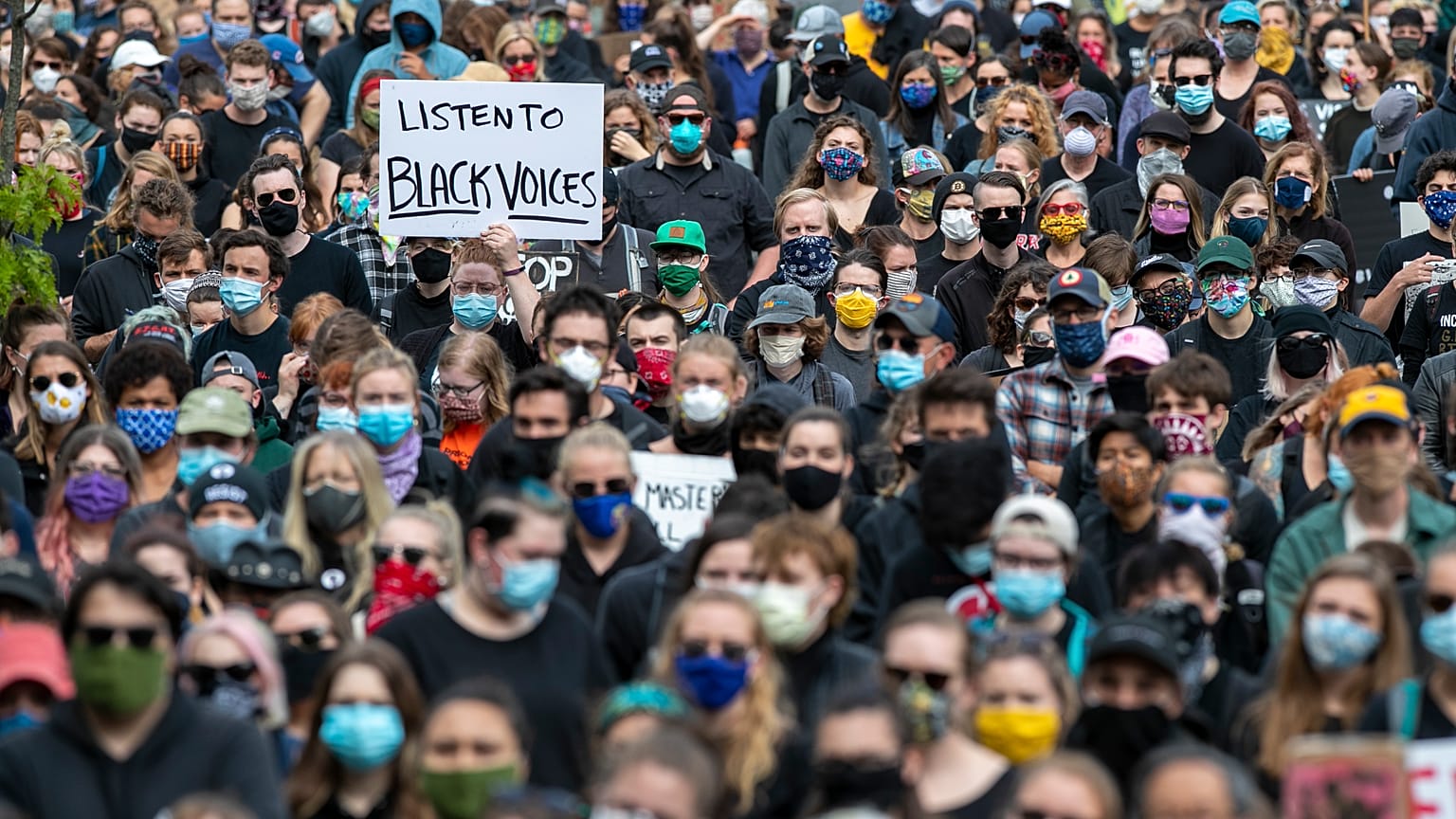 Rassemblement en mémoire de George Floyd dans le Maine