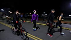 Deportistas disfrutan en Buenos Aires de la autorización para hacer deporte al aire libre