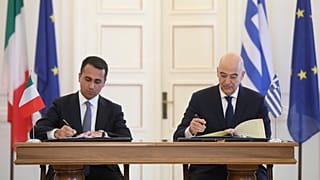 İtalya Dışişleri Bakanı Luigi Di Maio / Yunanistan Dışişleri Bakanı Nikos Dendias 