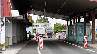 A Hosszúfalu (Dolga Vas)-Rédics határátkelő 2020. május 28-án.