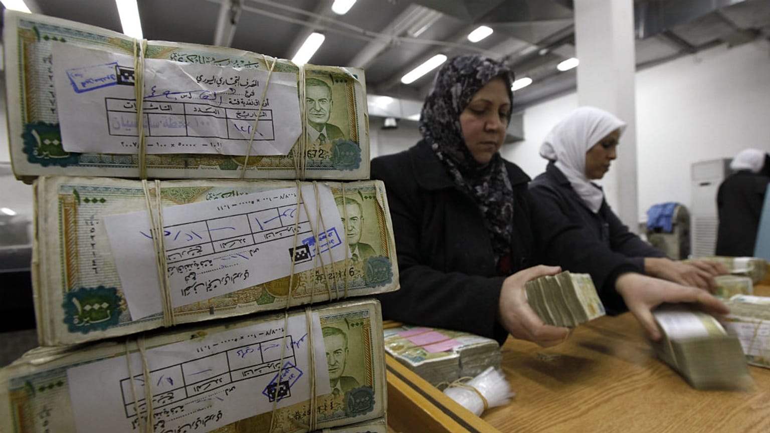 The Syrian pound has crashed to its lowest levels in recent days against the U.S. dollar