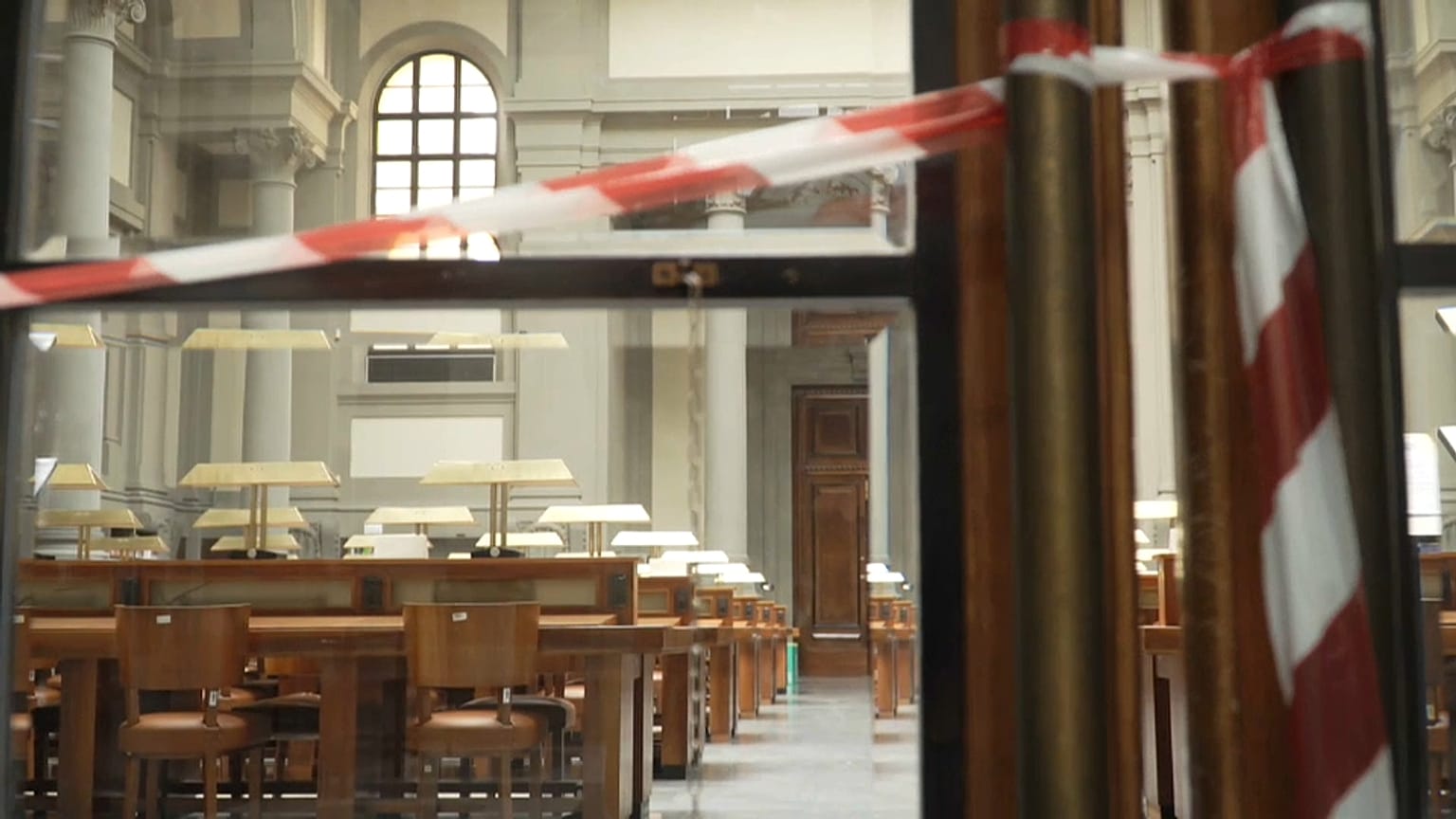 Bibliothèque centrale de Florence (Italie) - capture d'écran vidéo euronews