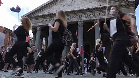 Flashmob in Rom