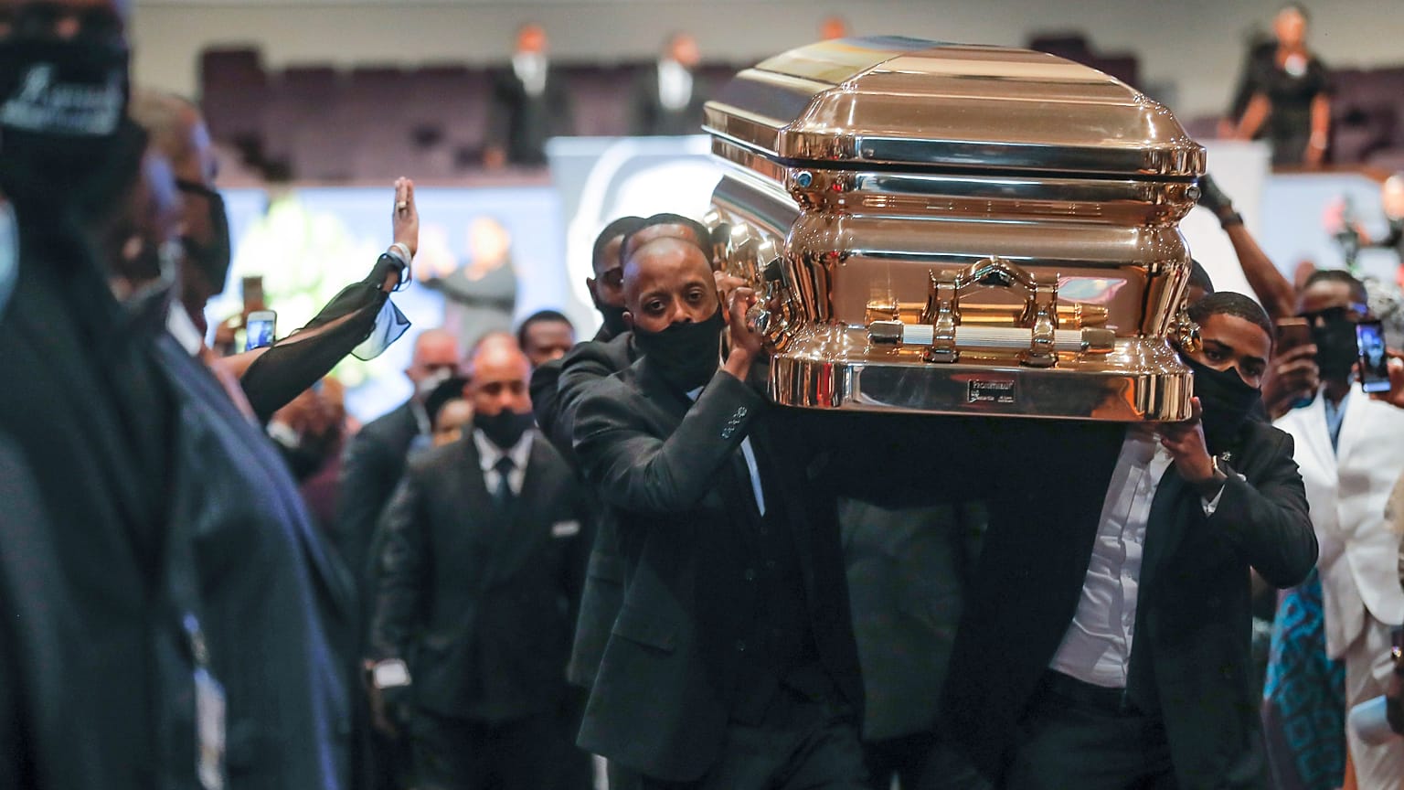 George Floyd'un cenaze töreni