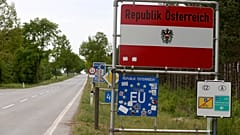 Grenzübergang in Reinthal zwischen Österreich und Tschechien
