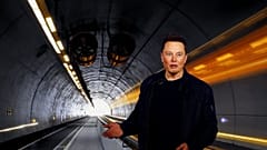 Elon Musk unveiling the Boring Company's Las Vegas tunnels.