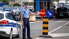 A horvát-szlovén határ Plovanija-átkelőnél