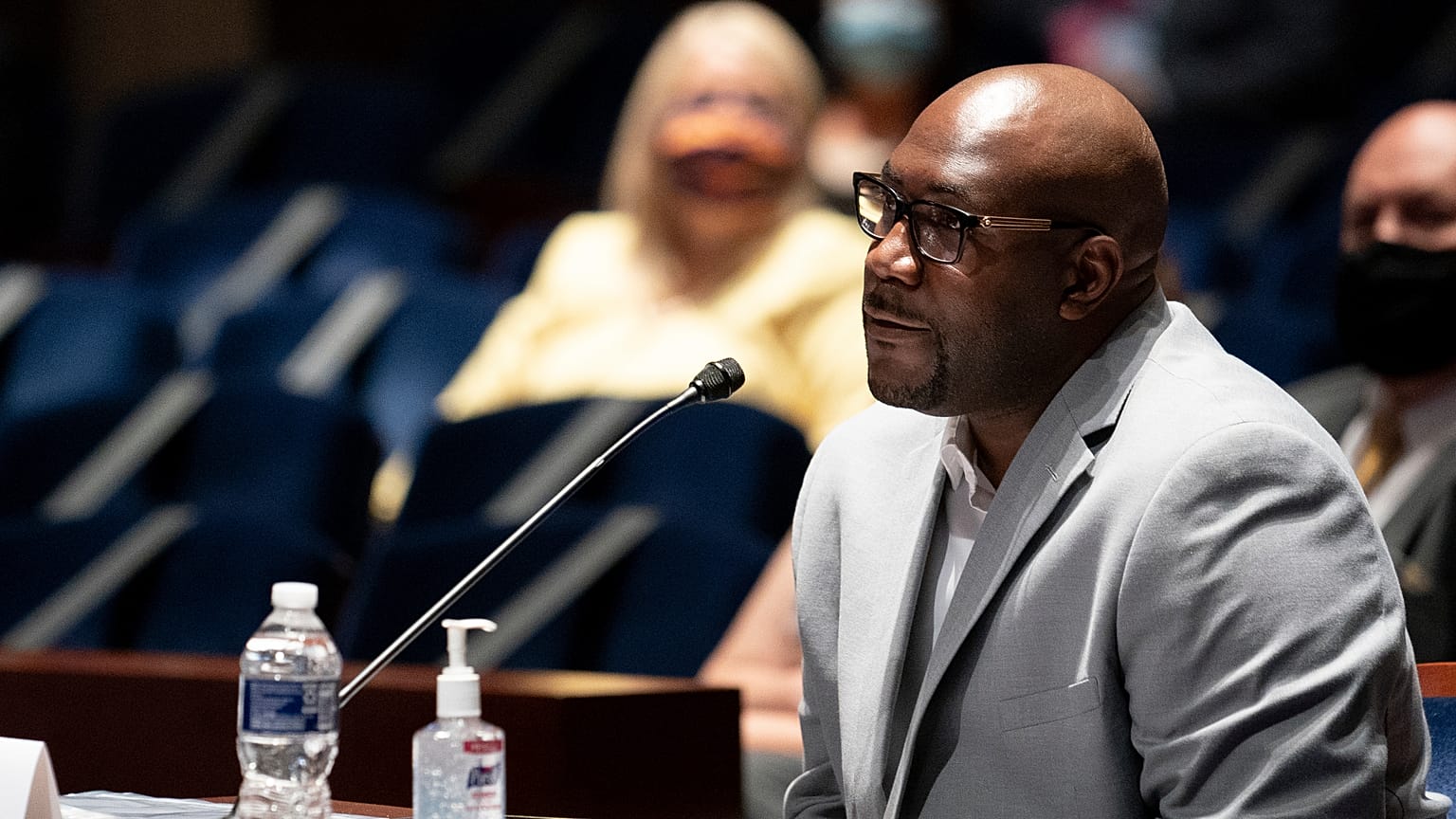 Philonise Floyd, a brother of George Floyd, testifies during a House Judiciary Committee hearing on proposed changes to police practices and accountability, June 10, 2020.