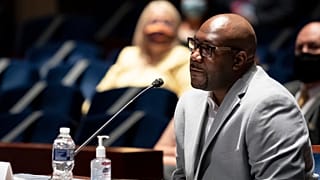 Philonise Floyd, a brother of George Floyd, testifies during a House Judiciary Committee hearing on proposed changes to police practices and accountability, June 10, 2020.