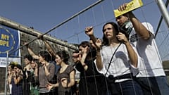 Protest against EU poletics on immigration ,Rome, Italy