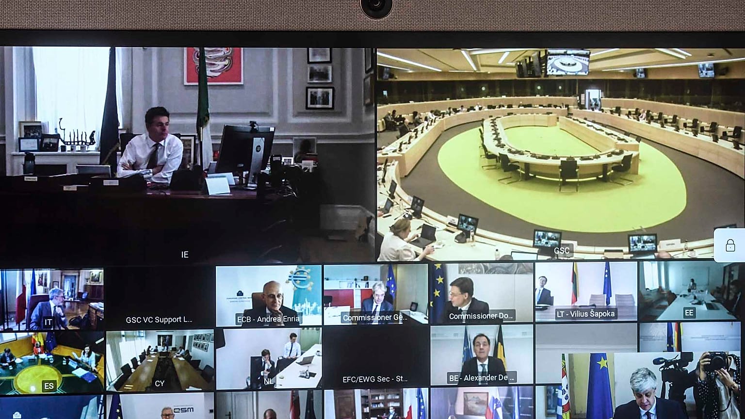 Η τηλεδιάσκεψη του Eurogroup