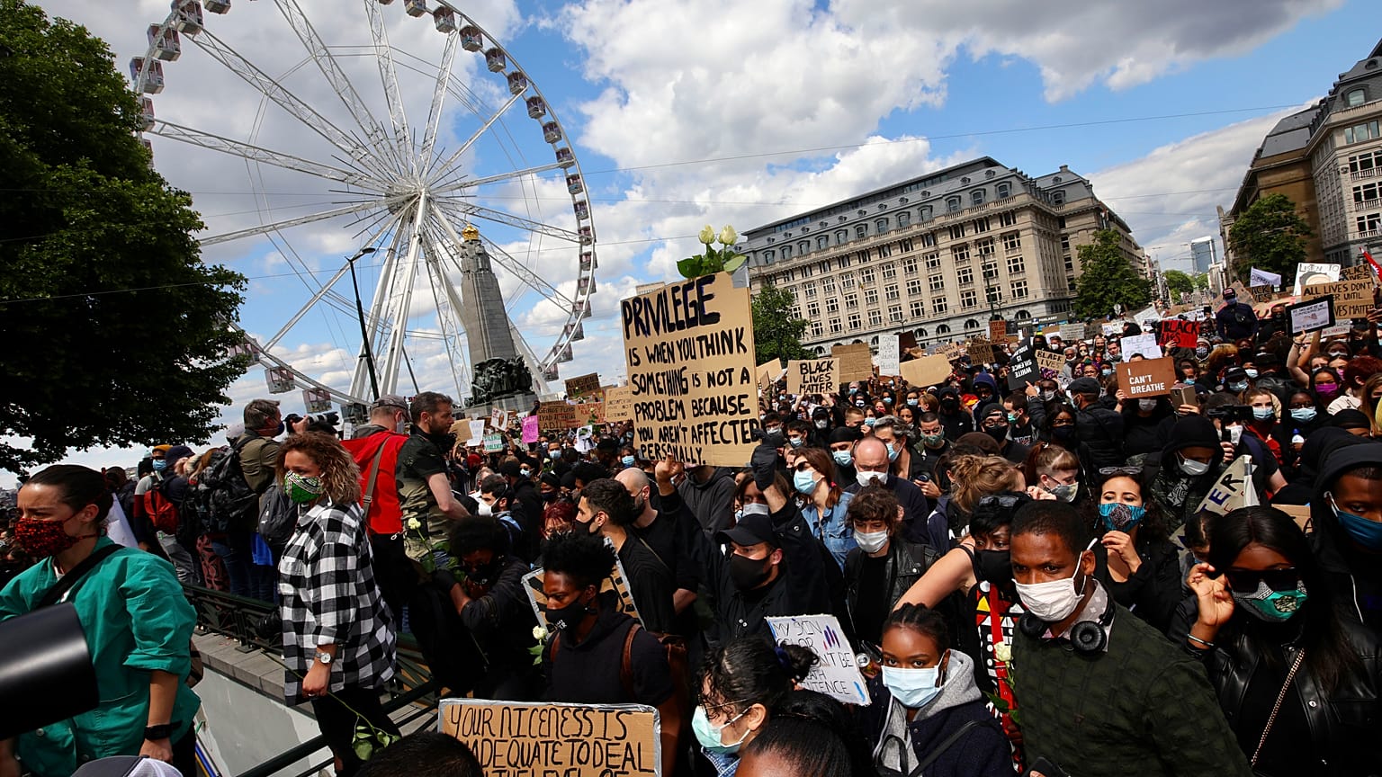 Manifestation à Bruxelles du mouvement Black Lives Matter