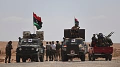 جنود حكومة الوفاق الوطني بالقرب من ترهونة
