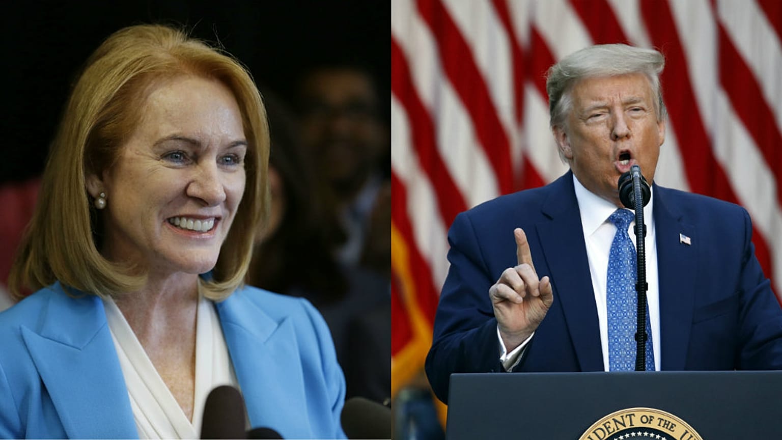  Seattle Belediye Başkanı Jenny Durkan / Başkan Donald Trump 