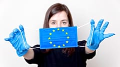 Coronavirus and European flag
