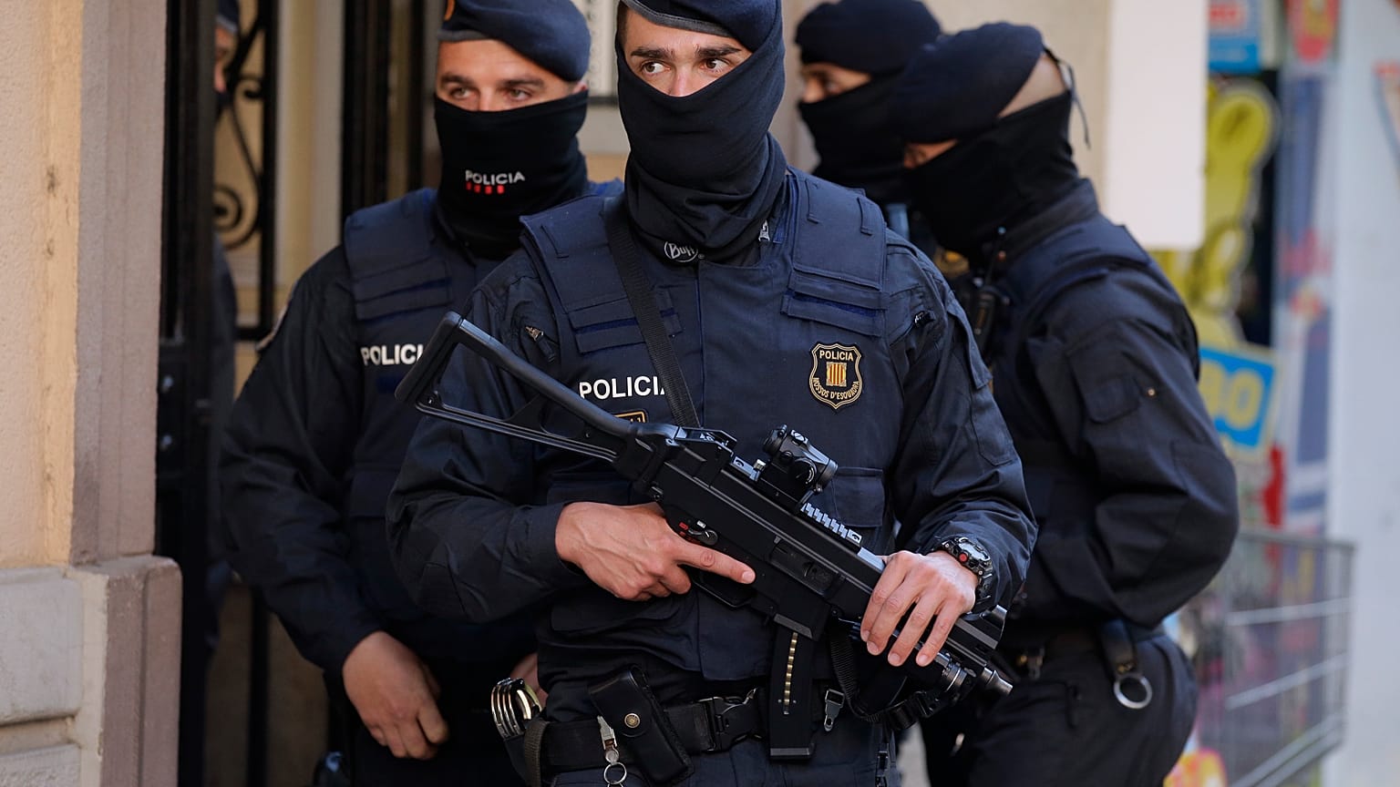 File photo Mossos d'Esquadra regional police officers 