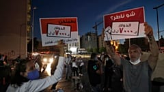 تظاهرات شب گذشته در لبنان