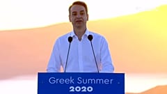 Επίσκεψη του Κυριάκου Μητσοτάκη στη Σαντορίνη